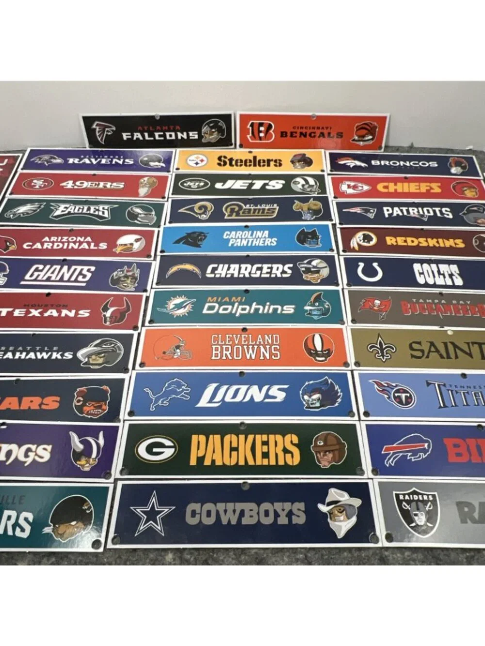2013 NFL Rush Zone Football Board Game Lot of 36 End Zone Banner Replacements 7